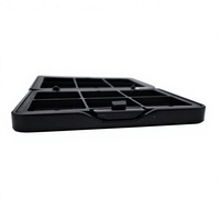 Boîte d'emballage écologique rectangulaire pliable en plastique pour palette de 8 couleurs, fard à paupières, poudre libre et blush