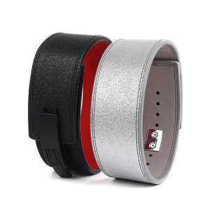 Cinturón de levantamiento de pesas de cuero con hebilla de palanca para fitness y sentadillas, soporte lumbar, logotipo personalizado, 2025, para dropshipping - Product Image 3