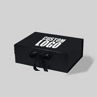 Boîte cadeau pliante magnétique de luxe avec lamination mate et gaufrage, matériaux recyclés, emballage personnalisable
