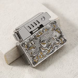 Encendedor de Queroseno CHIEF, Compacto, Vintage, de Cobre Puro, con Logotipo Personalizado, Recargable, de Metal, para Regalos Empresariales - Product Image 4