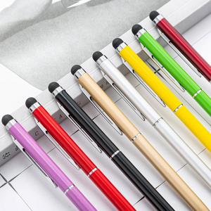 Multifunctional Aluminum Metal Ballpoint Twist Thin Touch Screen Promotional Logo Pen - Product Image 2