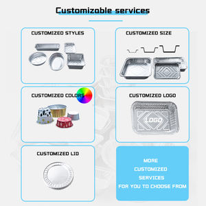 7900ml 450*360*80mm Wegwerp Aluminiumfolie Bakje met Kartonnen Deksel, Robuuste Schaal, Afhaalcontainer, Aluminiumfolie Container - Product Image 4