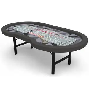 YH Fabrik preis Internat ionaler Standard Gambling Crap Dice Table Entertain ment Klappbare Stahl beine Crap Table Custom ized