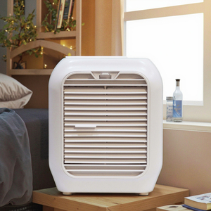 مروحة تكييف هواء محمولة تعمل بالبطارية، بلاستيكية، 3 سرعات، تحكم باللمس، قابلة لإعادة الشحن، مبرد هواء منزلي صغير بتبريد مائي - Product Image 3