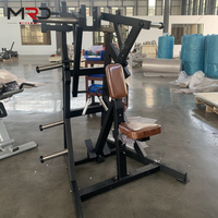 Máquina de remo sentado con carga de placas de acero, con características de seguridad para entrenamiento de fuerza de brazos, espalda, látigos, deltoides posteriores y bíceps, para gimnasios y clubes de fitness