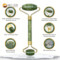 Jiwan Lejia - Ventes chaudes - Outil de soin de la peau du visage 100% naturel personnalisé - Rouleau de jade pour massage facial