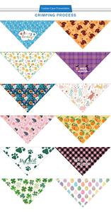 رشاح جديد للحيوانات الأليفة في فصل الشتاء بطبعة مثلث زهور للقطط مناسب لتغطية خصر الحيوانات الأليفة - Product Image 6