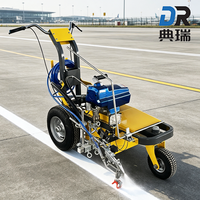 Marqueur de lignes à pulvérisation froide électrique rechargeable, dispositif à roues de type poussé pour le marquage des parkings, des pistes et des routes