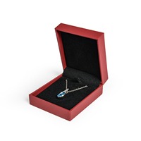 Grossiste Luxe Rouge Coffrets Cadeaux Bijoux pour Collier Bague Jonc Bracelet Femme