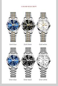 Poedagar 3078 Wholesale Stainless Steel Women Wrist Watch Luminous Waterproof <b>Calendar</b> Ladies Quartz Watches - Product Image 6