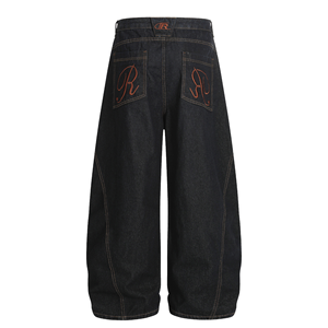 Pantalones Vaqueros Premium Vintage para Hombre, de Trabajo, Resistentes, de Mezclilla, con Triple Costura, Personalizados, Industriales, ODM, Delanteros de Algodón, Modelo Micah - Product Image 1