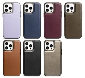 Luxury Custom Necklace Crossbody Detachable PU Leather Mobile Cell Smart Phone Case For Iphone 14 Pro Max Cover With Strap