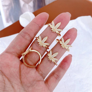 Anel de Moda de Alta Qualidade com Placa de Ouro 5A, Zircônia Cúbica em Forma de Coração, Anéis de Eternidade para Mulheres, Anel de Promessa - Product Image 4