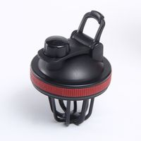 Nouveauté bouteille shaker à protéines personnalisée, tasse shaker à double paroi en acier inoxydable avec boule en métal