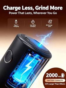 Nueva Máquina de Moler Granos de Café Mini con 38 Niveles de Ajuste, Recargable por USB, Molinillo de Café Eléctrico Portátil para Espresso - Product Image 5
