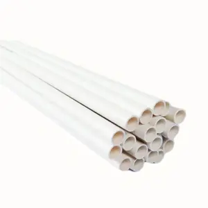 Hot Sell PVC Electric Wire Pipe 16mm 20mm 25mm 32mm pvc electrical conduit pvc tube and Fitting white blue and red wire tube