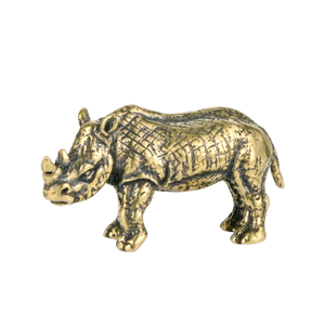 Rhinocéros I – Sculpture animal dentelle bronze acier – Rhinoceros