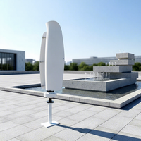Éolienne verticale esthétique en forme de fleur 1 kW 12 V 24 V Fonctionnement silencieux Solution d'alimentation hors réseau à haute efficacité