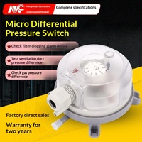 Pressostat différentiel FS/MC 50-500PA, micro-manomètre différentiel, capteur de pression négative pour débit de gaz et ventilation incendie