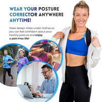 Myris Hot Selling Comfy Brace Posture Corrector-back Brace pour hommes et femmes CE Universal Opp Bag / Zip Bag F7 Back Support M/L