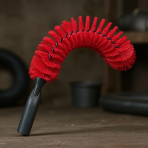 Spazzola Rotonda Plumero Rossa per Pulizia di Tubi e Condotti - Product Image 3