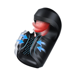 Erkek seks oyuncakları 10 sıkma titreşimli dil-yalama yetişkin yoğun Stroker eğitmen Penis eğitim vibratör <span class=keywords><strong>Ultimate</strong></span> - Product Image 1