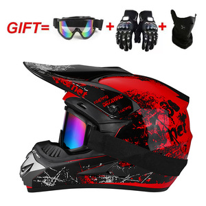 Casque de moto intégral transfrontalier unisexe en ABS pour course, tout-terrain, VTT, cyclisme toutes saisons, coloré - Product Image 2