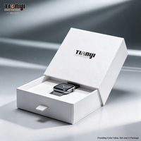 Caja de Papel Rígida Personalizada para Empaque de Relojes Inteligentes con Bandeja de Plástico, Impresión UV, Laminación Suave al Tacto, Papel Ecológico