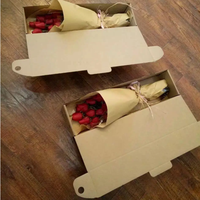 Logo de taille personnalisée emballage recyclable en carton ondulé boîtes d'expédition de livraison de fleurs d'emballage pliable de plantes