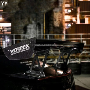 Alerón trasero de fibra de carbono automotriz de alta calidad adecuado para <span class=keywords><strong>GT86</strong></span> EVO E90E92E60 G80G35M3M4 Mustang <span class=keywords><strong>Nissan</strong></span> GTR coche de carreras - Product Image 4