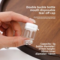 Flacon distributeur en verre antivol pour crème, fond de teint, lotion liquide, échantillon cosmétique, mini flacon vide portable de voyage