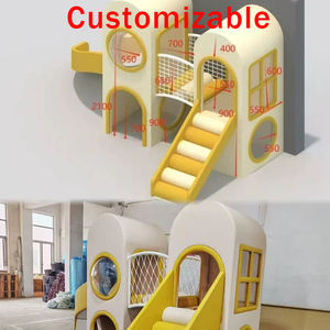 इंटरैक्टिव चढ़ाई दीवारों और गति खेल के साथ बच्चों के लिए गैर विषैले नरम बच्चे इनडोर खेल के मैदान उपकरण - Product Image 5