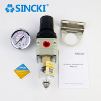 Regulador de Filtro de Aire Comprimido Serie AW SINCKI, Separador de Agua y Aceite AW1000 a AW5000