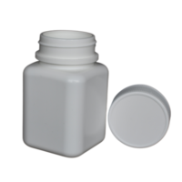 Emballage pharmaceutique de bouteille carrée en plastique HDPE de 140ML pour la médecine de capsule de comprimé de pilule avec le logo et la couleur faits sur commande de bouchon à vis