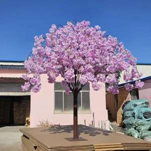 Arbres artificiels de cerisier en fleurs de 1,20 m, personnalisables, en plastique et soie, pour décoration intérieure/extérieure, mariage, Noël, Pâques, haute simulation - Product Image 6