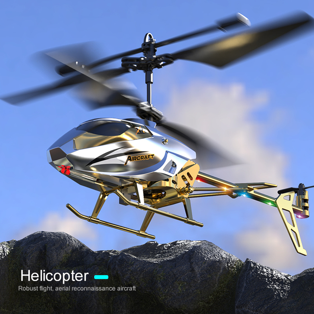 Hot Selling Alloy RC Helicopter Remote Control Plane Kids 3.5CH Helicopter Drone Toys