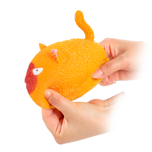Los Mejores Regalos Cute Cat Squeeze Ball Angry Cat PVA lleno Stress Relief Animal <span class=keywords><strong>Toy</strong></span> - Product Image 5