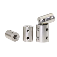Accouplement rigide en acier inoxydable, coupleur en ligne, diamètre intérieur de 3 mm à 8 mm pour CNC et machines