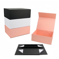Boîte d'emballage de maquillage biodégradable, boîte cosmétique de luxe durable, boîte pliante magnétique, boîte recyclable, coffrets cadeaux de parfum personnalisés