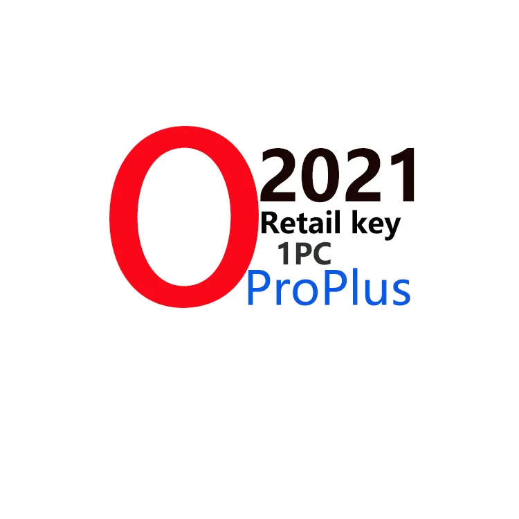 2021 Pro Plus Software Officiële Originele 100% Online Activering Retail Sleutel 1Pc Licentiesleutel Met Korting