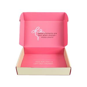 Kotak Kemasan Pengiriman Kustom Cetak Kustom Warna Kuning Pink Pulia Baru 2025, Kotak Pengiriman Bergelombang 2.3 mm - Product Image 3