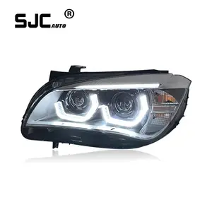 SJC Aksesori Mobil otomatis untuk 2010-2015 BMW X1 E84 lensa laser LED modifikasi lampu depan LED siang hari lampu sein sinyal belok