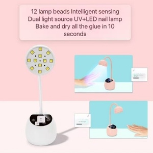 Lampe UV LED sans fil portable pour ongles, avec écran LCD, bras flexible et LED UV, idéale pour le séchage du vernis gel sur table (OEM) - Product Image 3