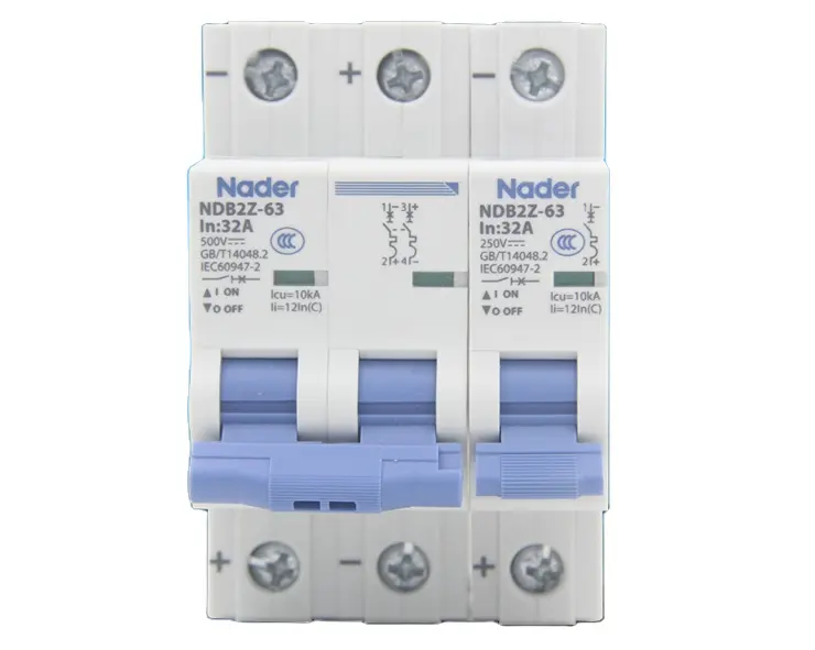 Disyuntor eléctrico profesional en miniatura de alta calidad, interruptor de circuito de NDB2Z-63, fabricante profesional