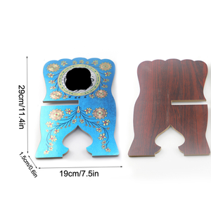 Soporte de Lectura de Madera Ecológico Grabado para Revistas, Libros de Cocina, Biblia Sagrada y Corán, para Eid, Ramadán Mubarak, Navidad, Musulmán Islámico - Product Image 6
