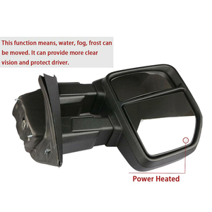 2015-2018 para Ford F150 Espejos laterales <span class=keywords><strong>de</strong></span> remolque telescópicos negros Señal <span class=keywords><strong>de</strong></span> giro calentada eléctrica <span class=keywords><strong>de</strong></span> 8 pines Nueva condición - Product Image 5