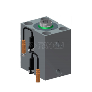 HEISS Marke <span class=keywords><strong>HWZ</strong></span> 400 Serie OEM/ODM Hydraulik würfel zylinder Auswahl aus 9 verschiedenen Kolben größen und 4 verschiedenen Anbaugeräten - Product Image 3