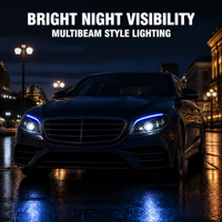 Phares LED à succès pour Mercedes-Benz Classe C W205 2015-2020, projecteur multibeam, feux de croisement et de route, vente en gros usine