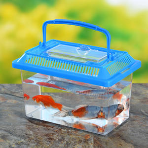 Balık tankı plastik Goldfish kaplumbağa yetiştiriciliği tankı sürüngen Habitat Pet saklama kutusu balık tankı süsler - Product Image 3