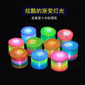 Glowing Rainbow <b>Stacking</b> <b>Ring</b> 5.2x5.5cm Plastic Light Up Toy For Children Age 2 4 Years Unisex - Product Image 5